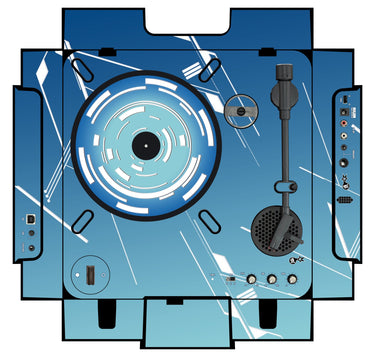 Numark PT 01 incl. Sides Skin Constructor Blue
